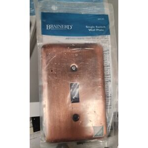 Brainerd #64135 Single Light Switch Cover Antique Copper  Lot of  6 NIP